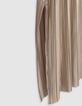 Robe longue dorée plissée fille-4