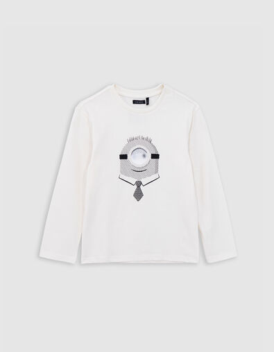 Unbleached organic cotton T-shirt Carl MINIONS boy - IKKS