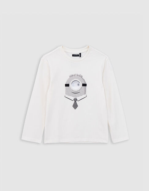 Unbleached organic cotton T-shirt Carl MINIONS boy Unbleached organic cotton T-shirt Carl MINIONS boy - IKKS