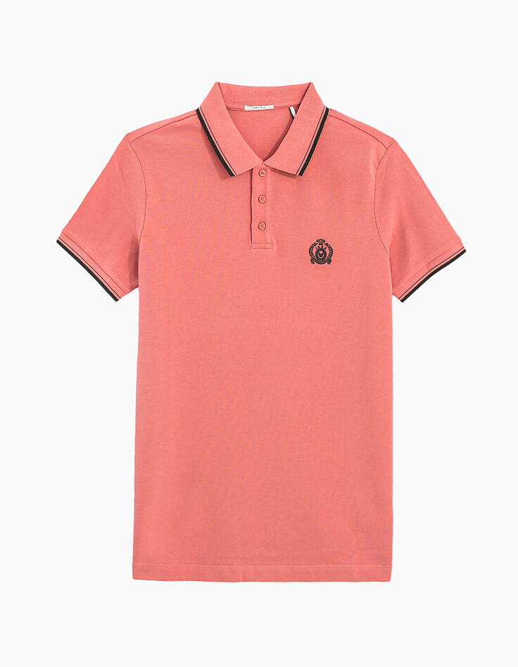 Polo rose indien homme-1