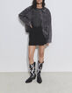 Pure Edition – Women’s black short wrap skirt-1
