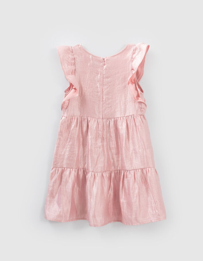 Roze jurk met volants meisjes - IKKS