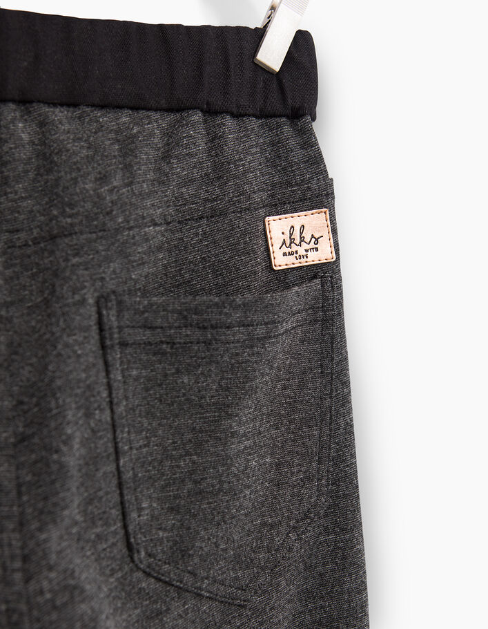 Treggings gris et noir à poches zippées fille - IKKS