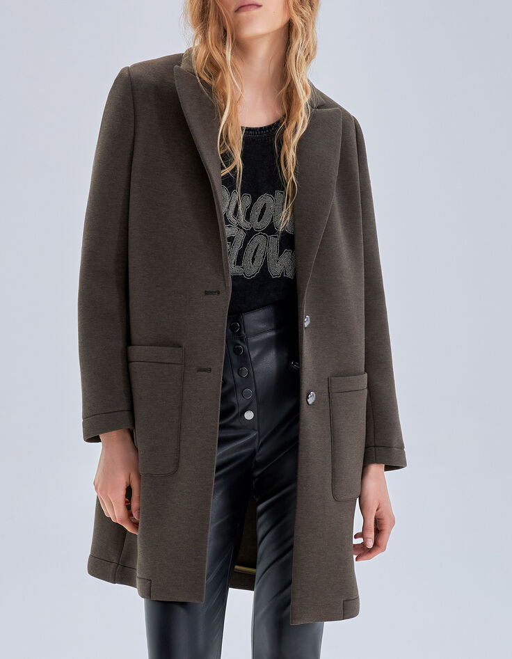 Abrigo líquen punto neopreno insignia army mujer-2