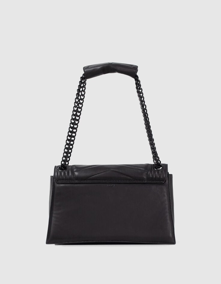 Women’s black quilted leather THE 1 Timeless bag Size L-3