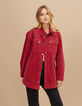 Sobrecamisa rosa palo de pana fina I.Code-2