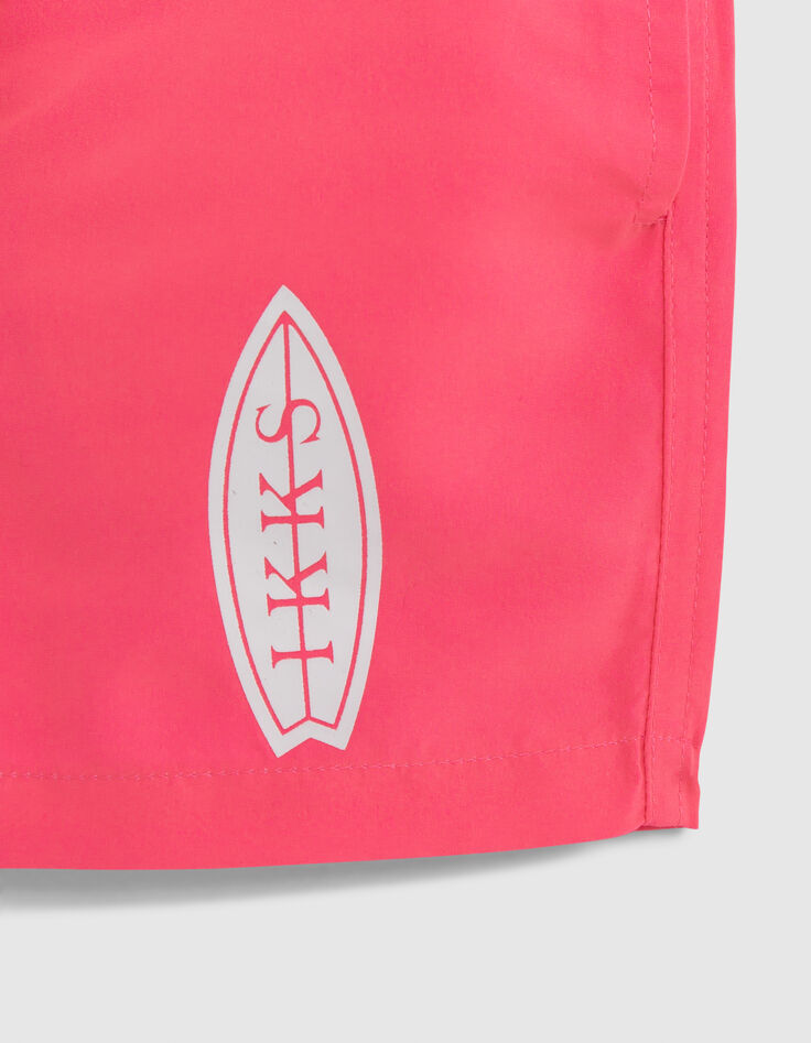 Rosa Badeshorts f&uuml;r Jungen mit Surf-Rock-Print-4