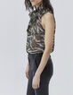 Top jungle-camouflageprint lurex Dames -5