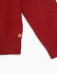 Cardigan rouge fille-4