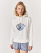 Women’s sweatshirt fabric hoodie with badge image-1