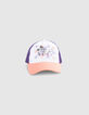 Boys’ orange, white, purple cap with crocodile-3