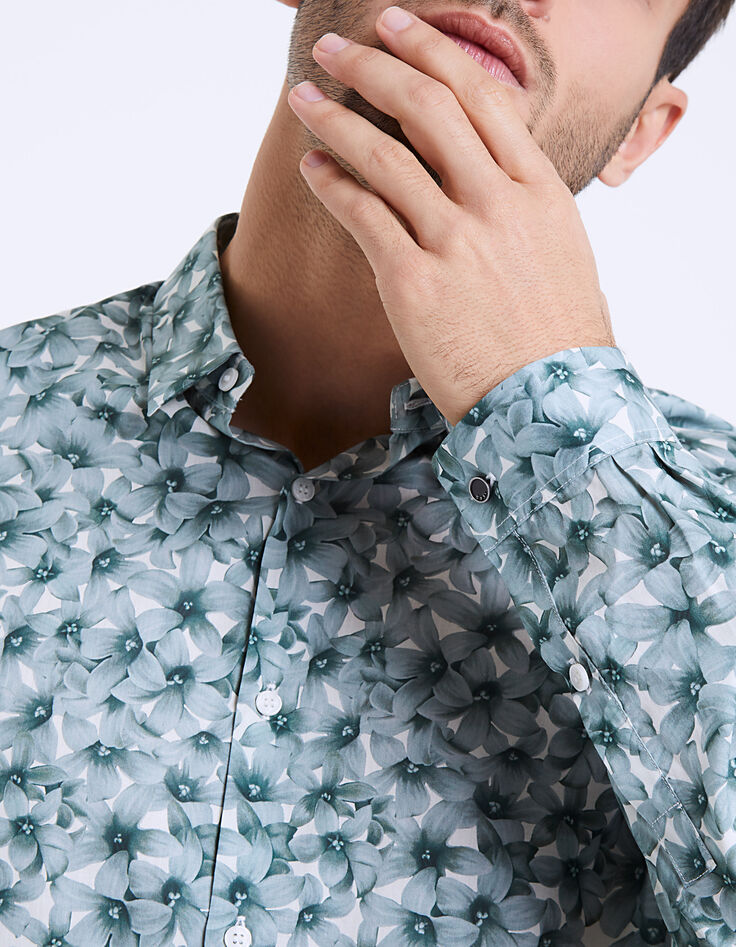 Liberty Slim-Herrenhemd mit Blumenprint-5 Liberty Slim-Herrenhemd mit Blumenprint-5