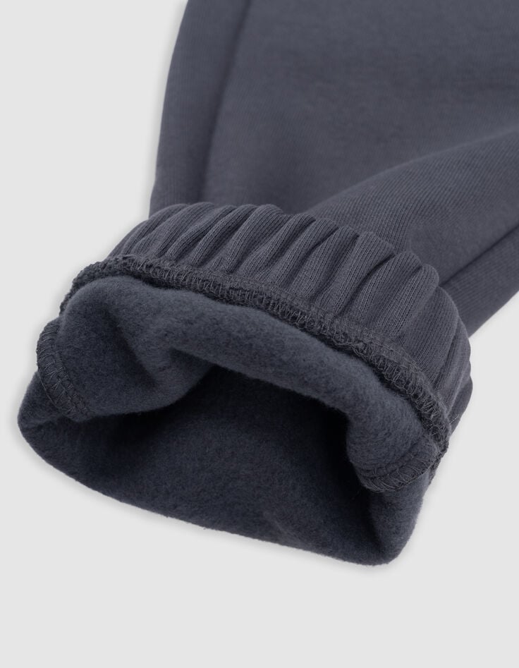 Ch&aacute;ndal gris de ni&ntilde;o con cremallera y un bolsillo-7