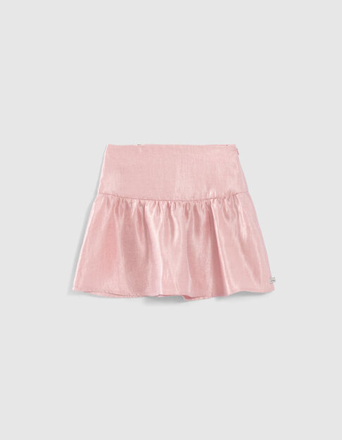 Falda corta rosa niña - IKKS
