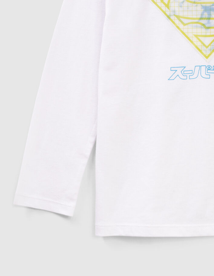 Weißes Lentikular-Jungenshirt SUPERMAN-4