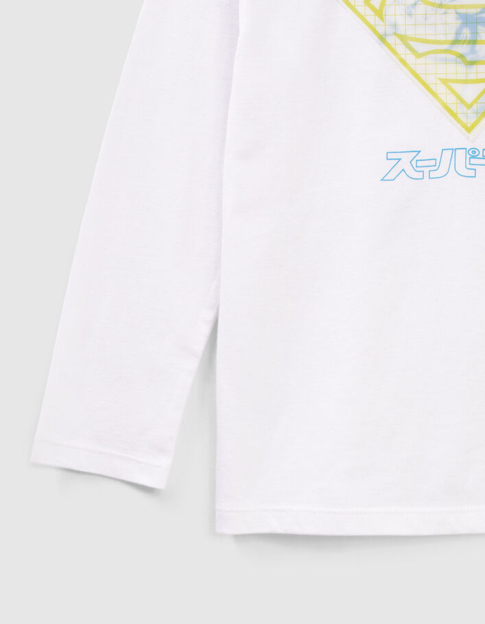Boys’ white T-shirt with lenticular SUPERMAN image - IKKS