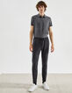 Jopgpant SLIM gris cinturilla elástica IKKS BETTER Hombre-1