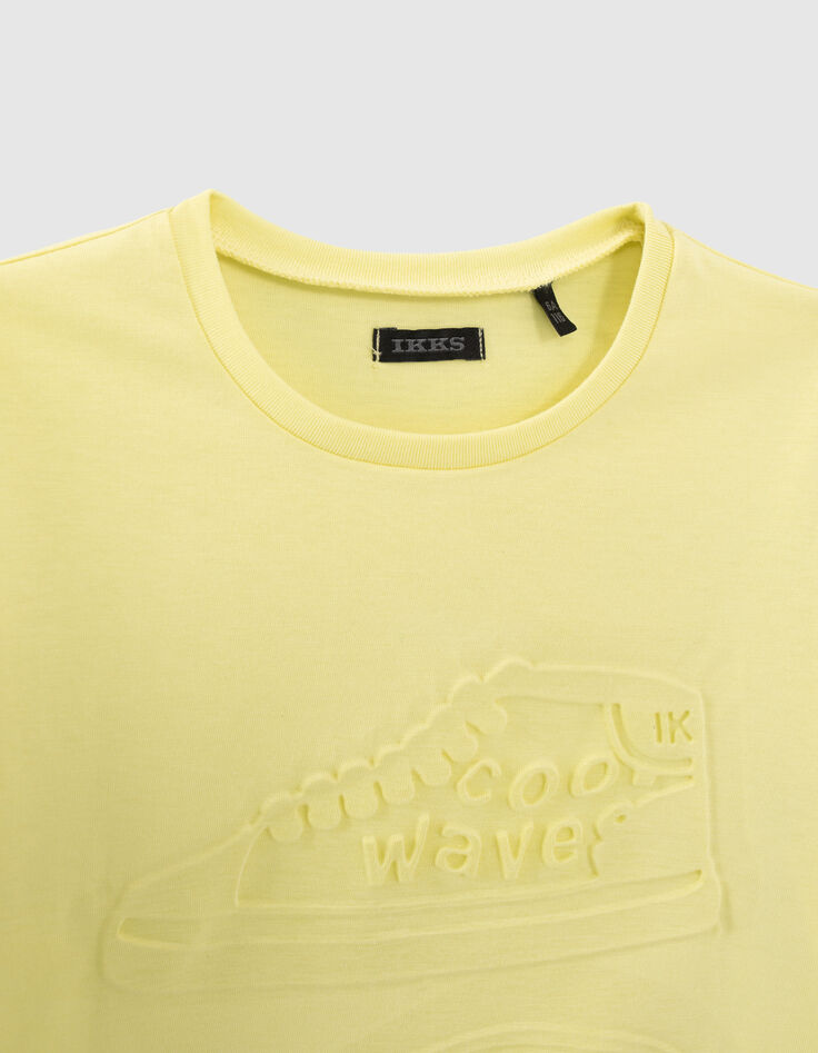 Anijs T-shirt biokatoen sneakers in reliëf jongens-3