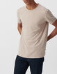 Herren-T-Shirt, sandfarben, Hanfmix DRY FAST-2