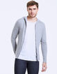Grijs herenvest met rits en capuchon-3