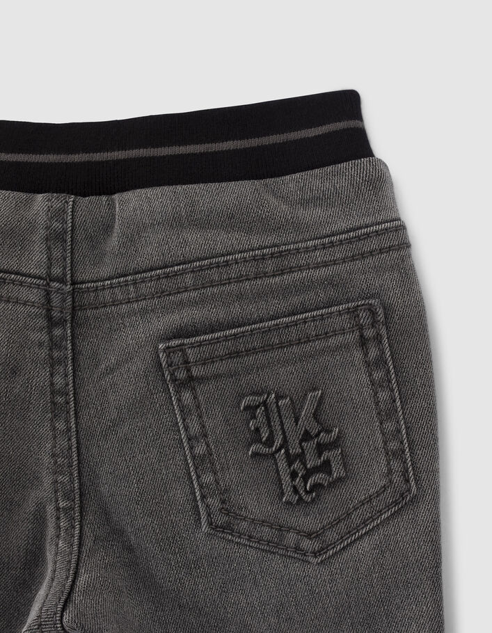 Grijze jeans opdrukken en reliëf babyjongens - IKKS