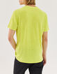 DRY FAST Herren-T-Shirt aus Leinen in Neongelb-3