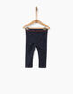 Leggings réversible marine et rouge bébé fille-4