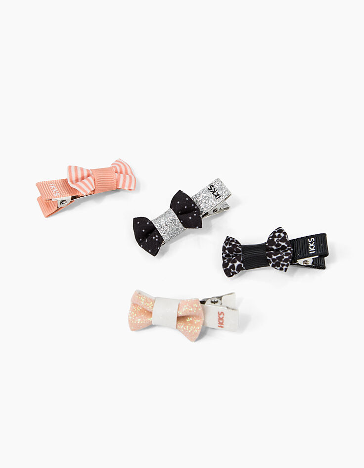 Girls' printed bow hair clips-2