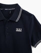 Boy&rsquo;s navy organic cotton polo shirt-3