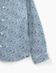 Boy’s ultramarine Liberty flower fabric shirt-5