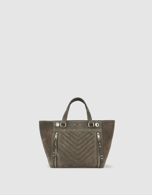 Sac cabas 1440 MEDIUM KAKI matelassé chevron femme