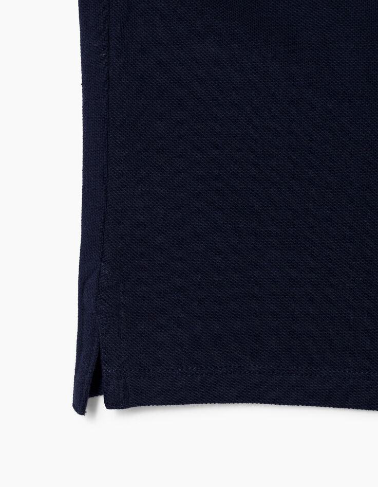 Boy&rsquo;s navy organic cotton polo shirt-5