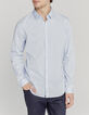 Chemise SLIM ciel à boutons cachés EASY CARE Homme-2