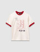 T-shirt blanc coton bio bords-côtes rouges garçon-3