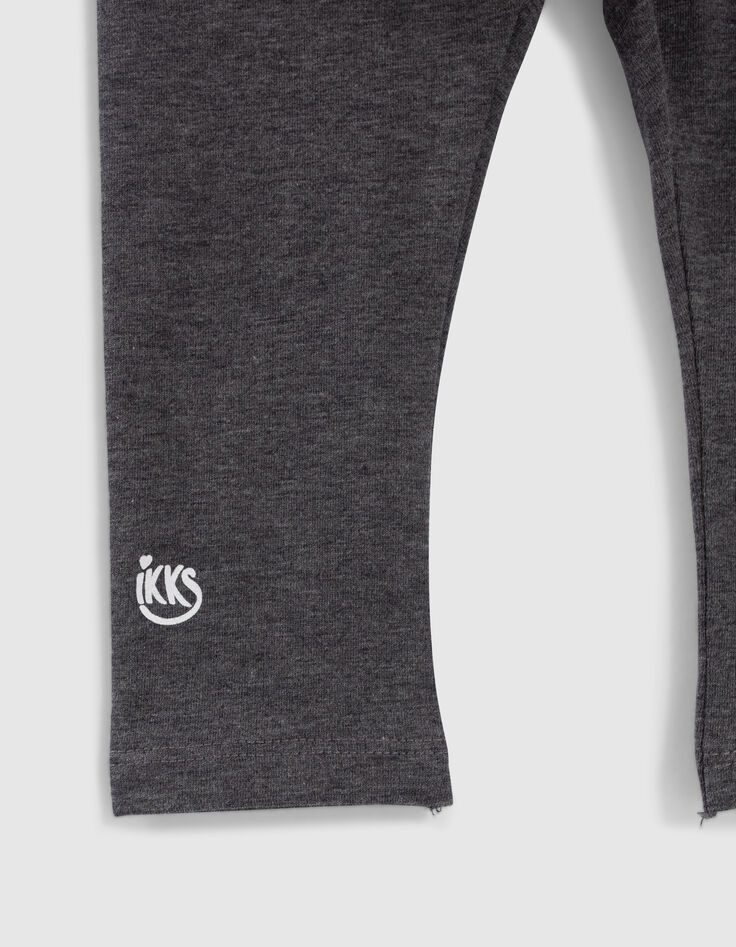 Set roze sweatjurk en grijze legging babymeisjes-4