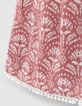 Girls’ rosewood batik print Ecovero® shorts-4
