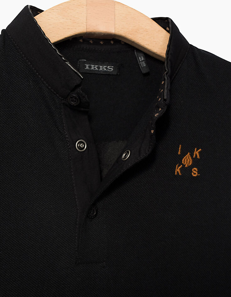 Zwarte polo voor jongens -5