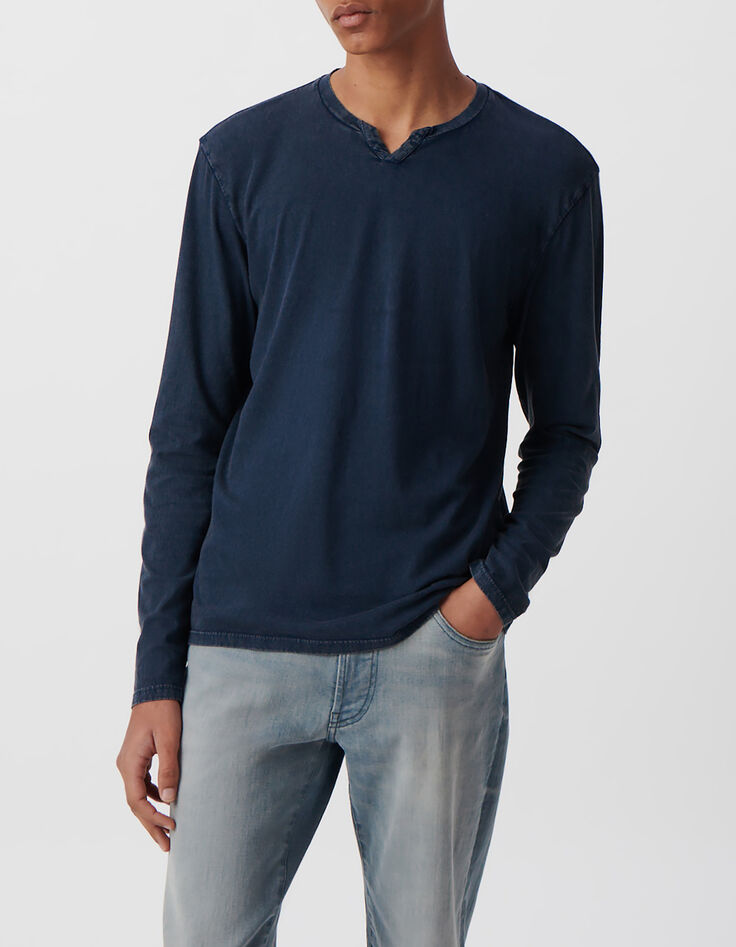 Men&rsquo;s ink organic cotton long-sleeved T-shirt-2