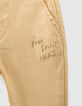 Baby boys’ wheat organic cotton knitlook jeans-4