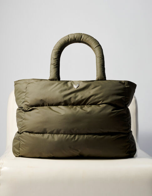 Cabas kaki nylon matelassé Femme - IKKS