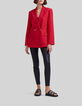 Veste de costume coquelicot croisée Femme-8