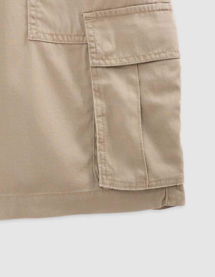 Bermuda RELAXED beige forme battle garçon-7