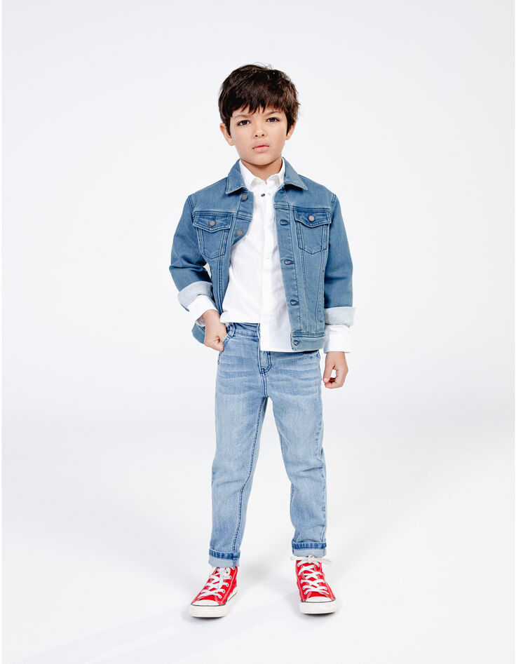 Blaue Jungen-Jeansjacke Waterless-1