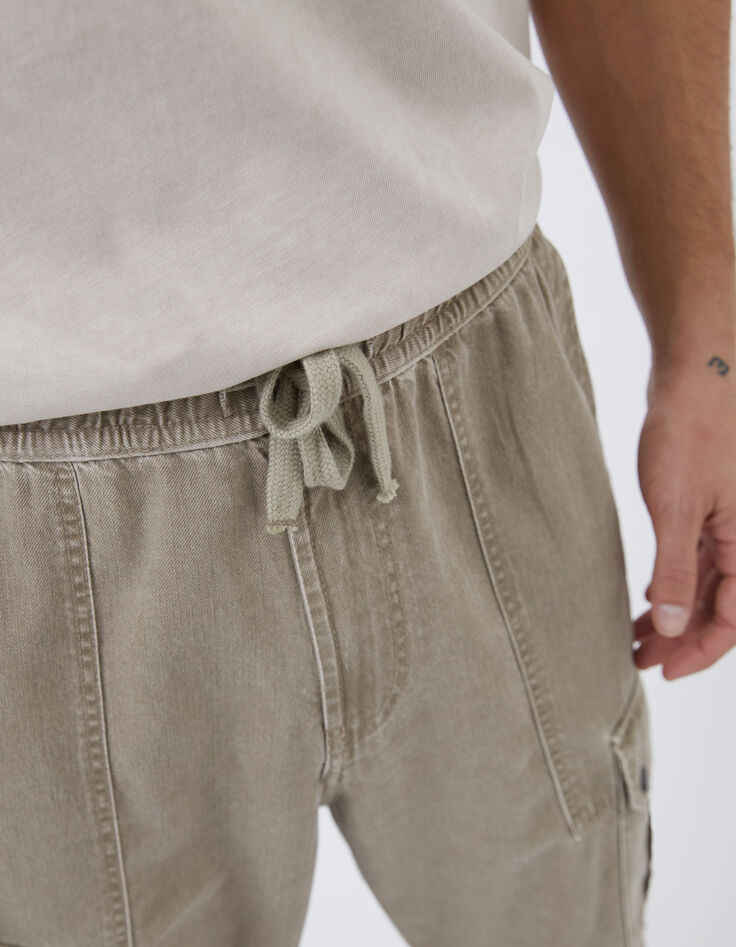 Pantalón militarTerra® Denim caqui claro hombre-4