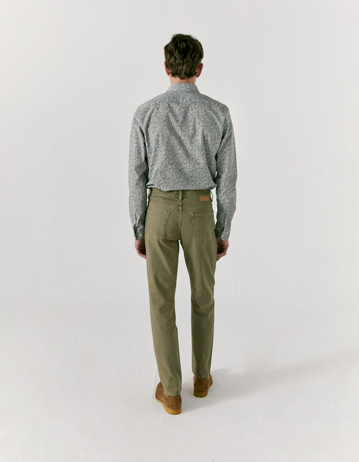 Men’s faded khaki SLIM jeans-5