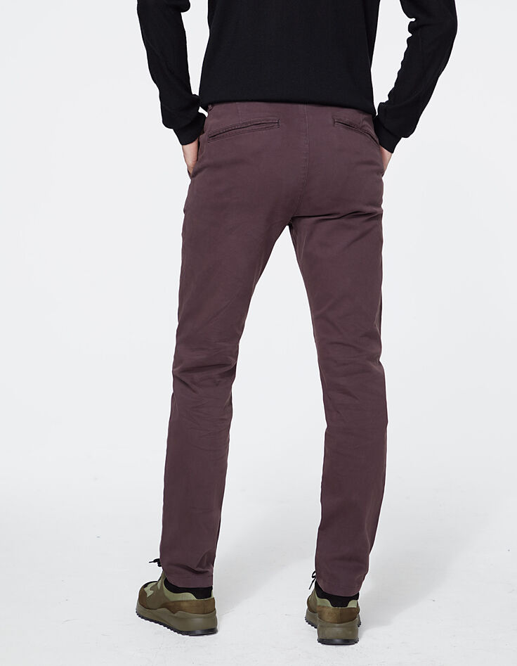 Pantalon chino SLIM prune Homme-3