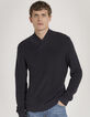 Pull marine &agrave; col ch&acirc;le Homme-2