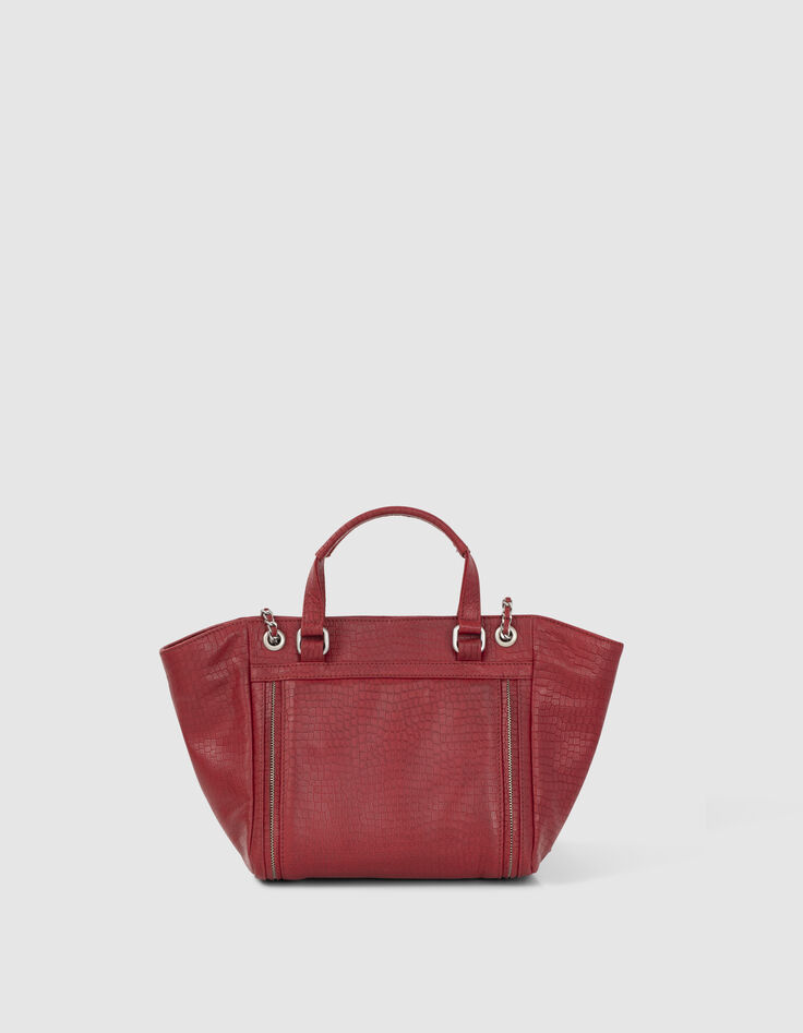 Bolso cab&aacute;s 1440 Medium cuero rojo cocodrilo mujer-3