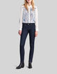 Jean SLIM taille basse brut femme-1