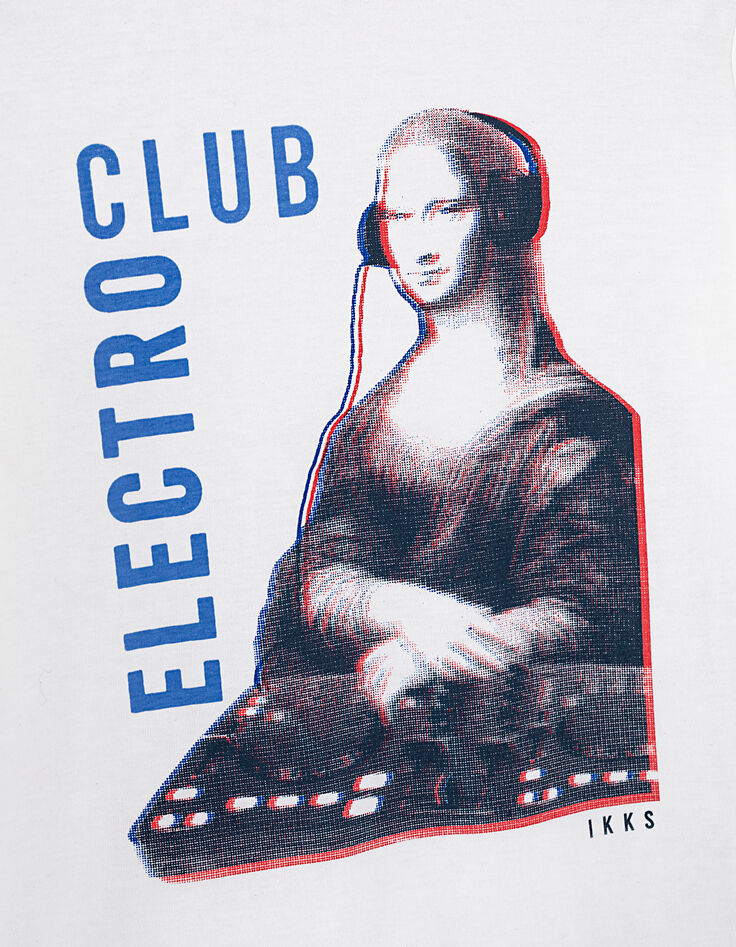 Boys' off-white Mona Lisa DJ graphic T-shirt-2